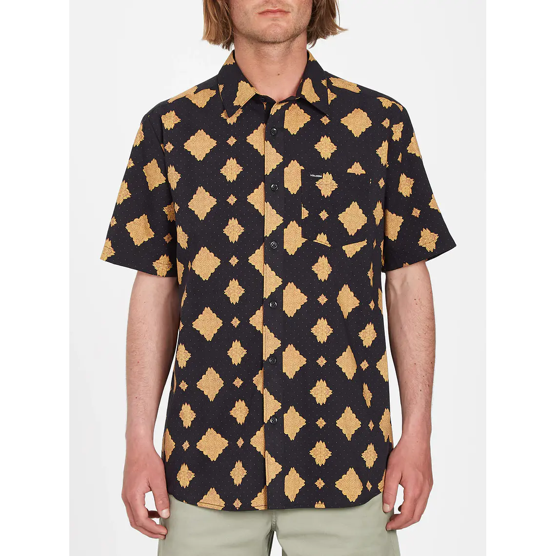 Camisa Volcom Mens Grit Mandala Ss 1