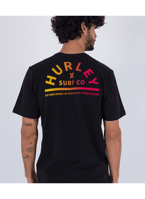 T-Shirt Hurley Mens Evd Half Moon Ss