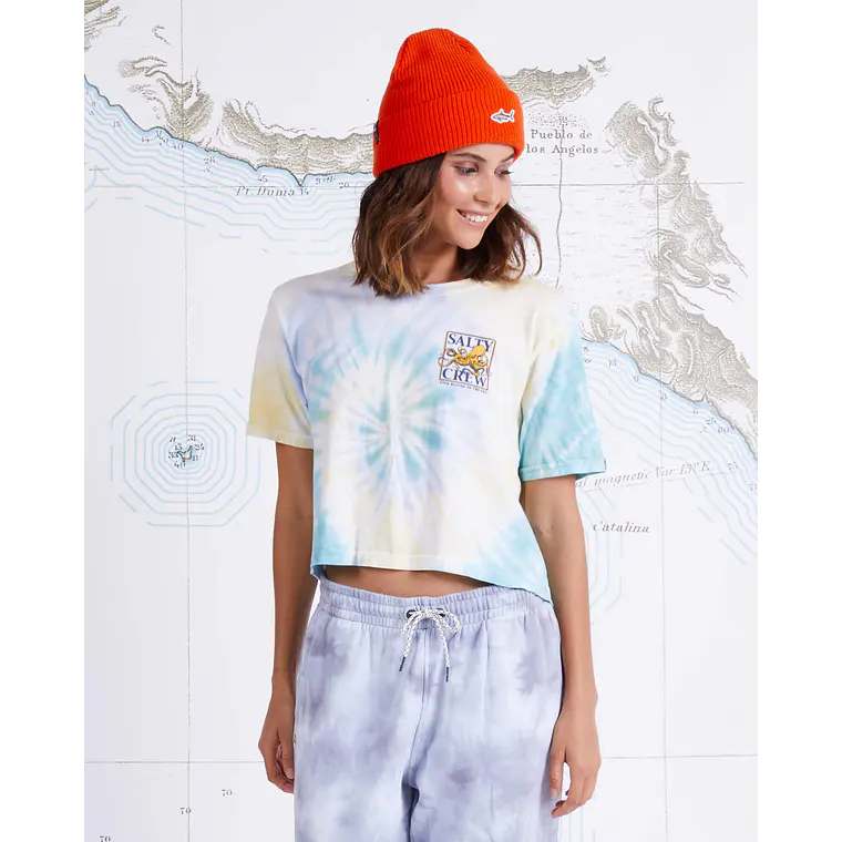 T-Shirt Salty Crew Wms Ink Slinger Crop Boyfriend Tee 2