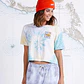 T-Shirt Salty Crew Wms Ink Slinger Crop Boyfriend Tee - thumbnail 2