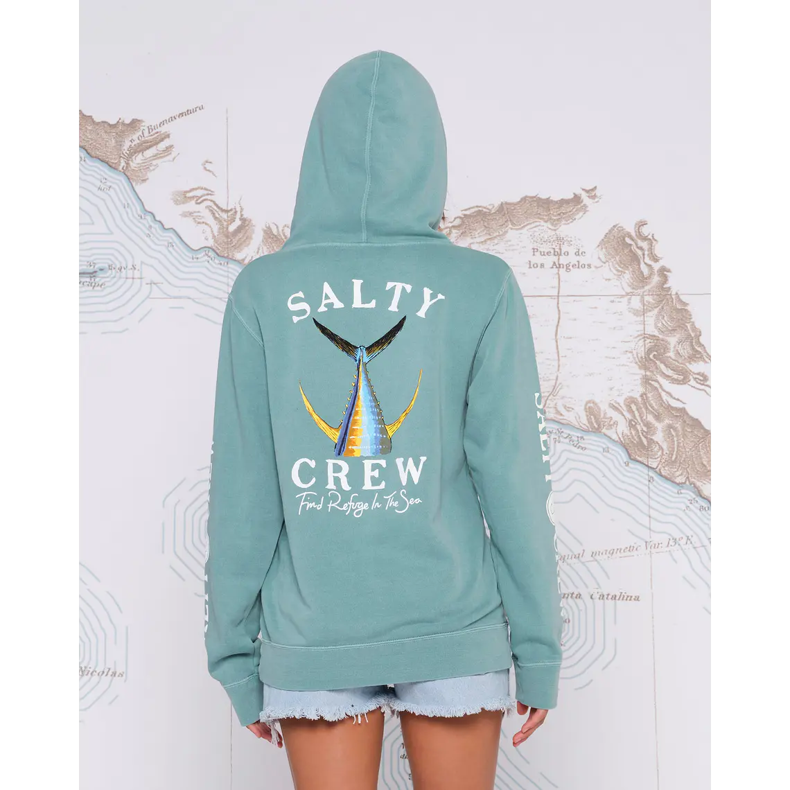 Sweat Hood Salty Crew Wms Tailed Boyfriend Hoody 1