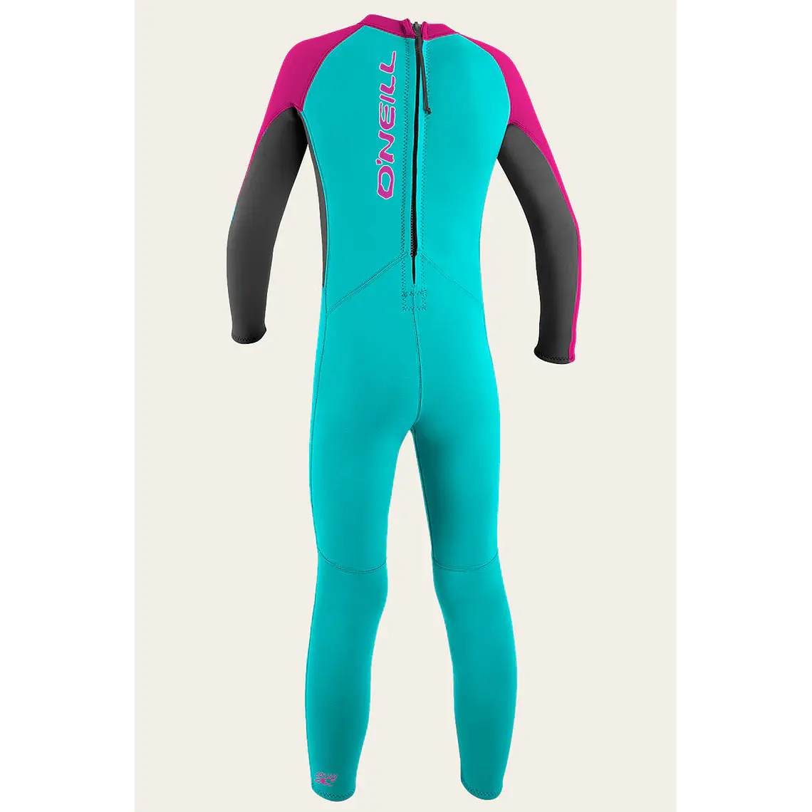 Fato Surf Oneill Toddler Toddler Reactor-2 2mm Back Zip Full - Girls 2