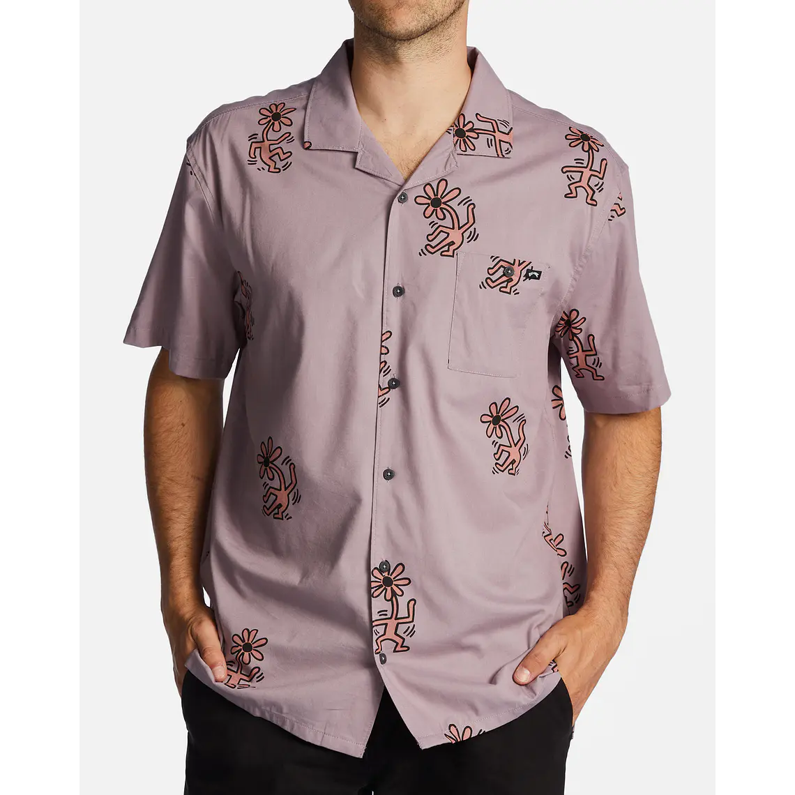 Camisa Billabong Flower Dance Vacay Ss Keith Harring 1