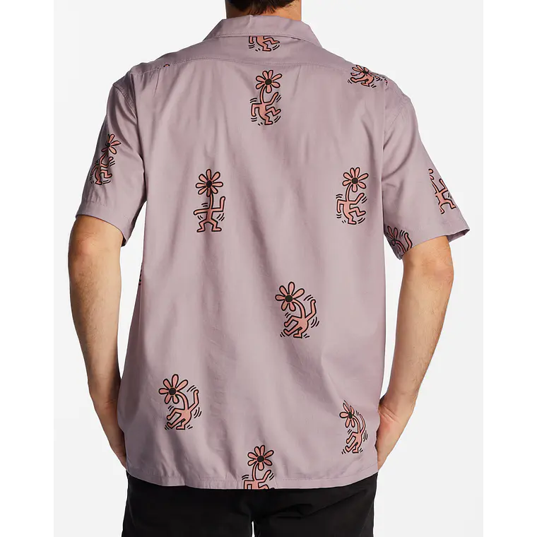Camisa Billabong Flower Dance Vacay Ss Keith Harring 2