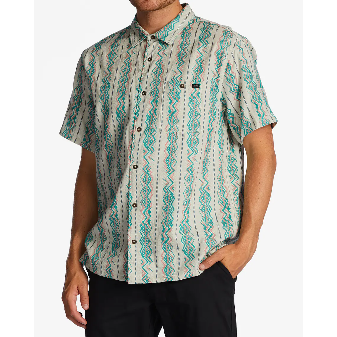 Camisa Billabong Sundays Jacquard Ss 1