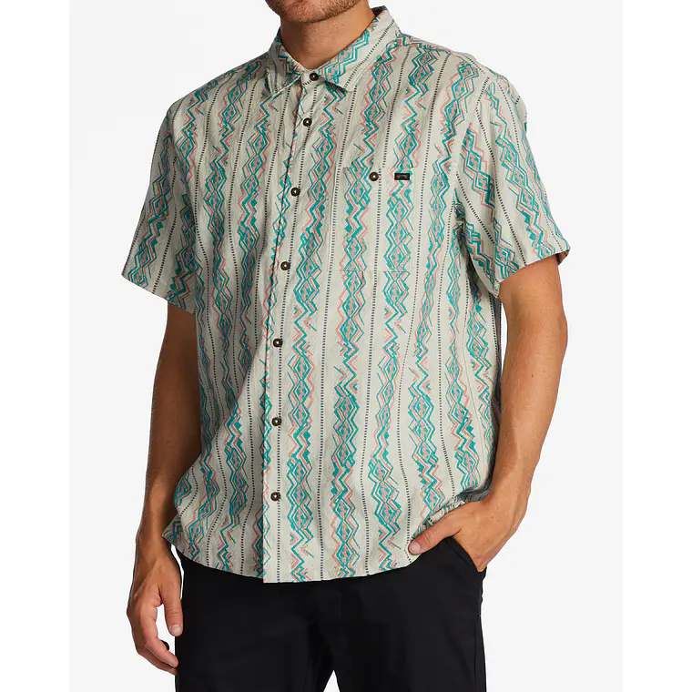 Camisa Billabong Sundays Jacquard Ss 1
