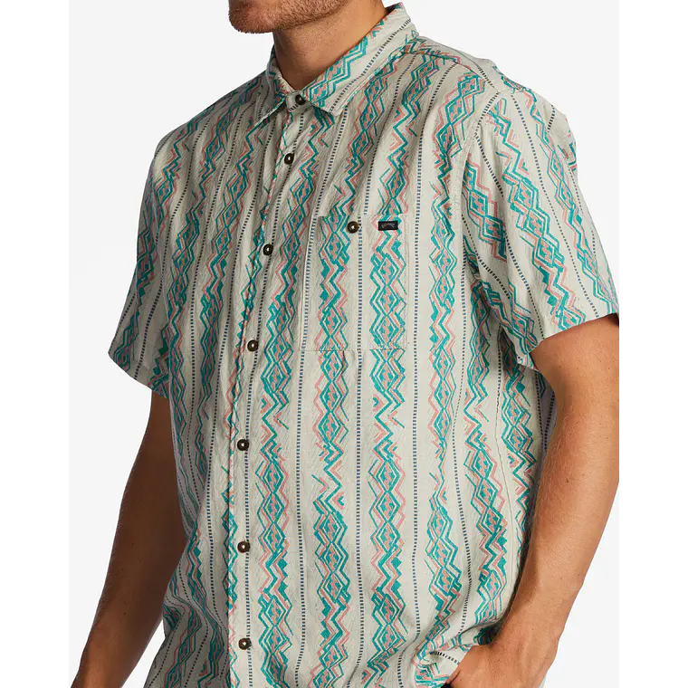 Camisa Billabong Sundays Jacquard Ss 3