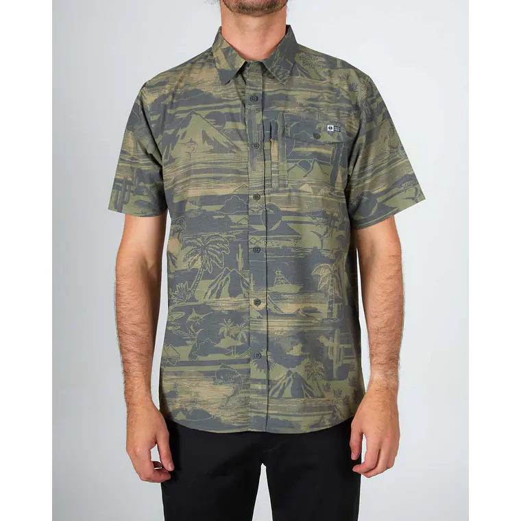 Camisa Salty Crew Mens Cedros S/S Tech Woven 1