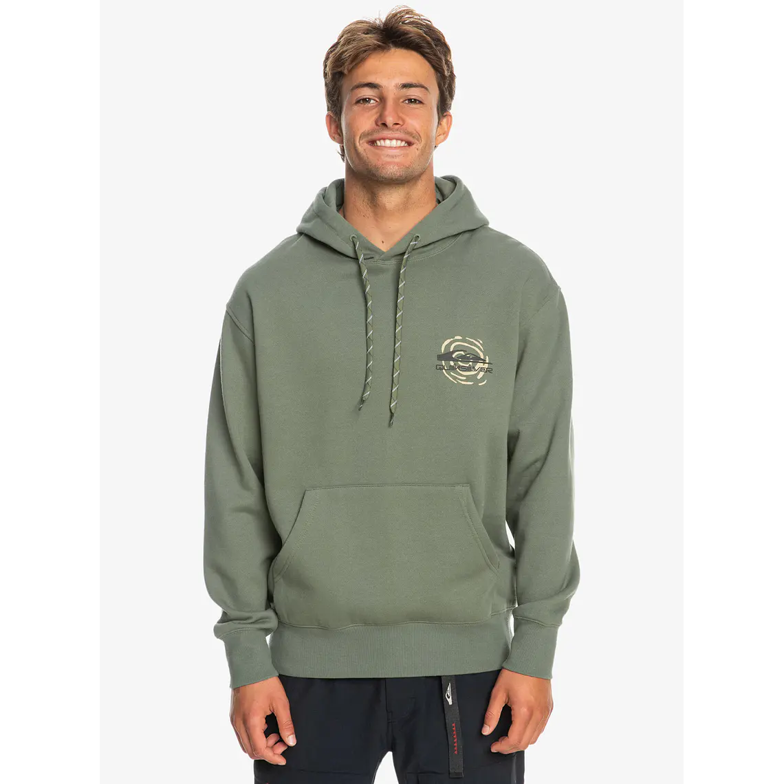Sweat Hood Quiksilver Mens Moonlit Mountain Hoody 1