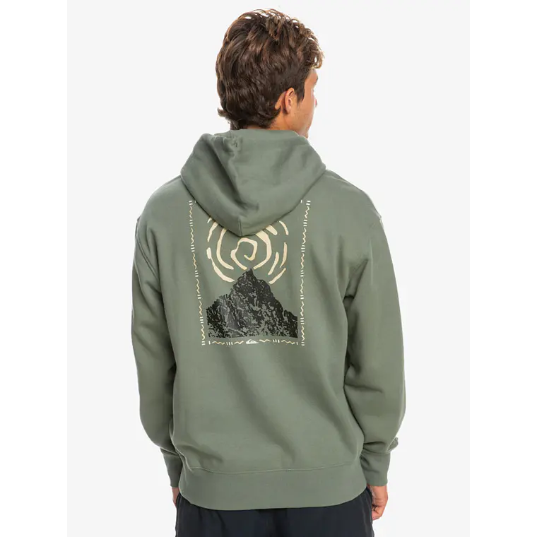 Sweat Hood Quiksilver Mens Moonlit Mountain Hoody 2