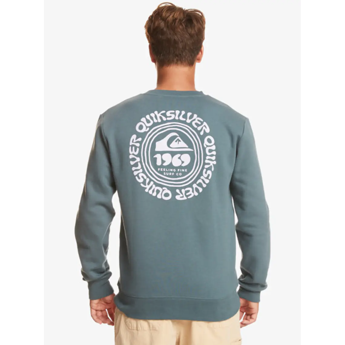 Sweat Crew Quiksilver Mens Surf The Earth Crew 1
