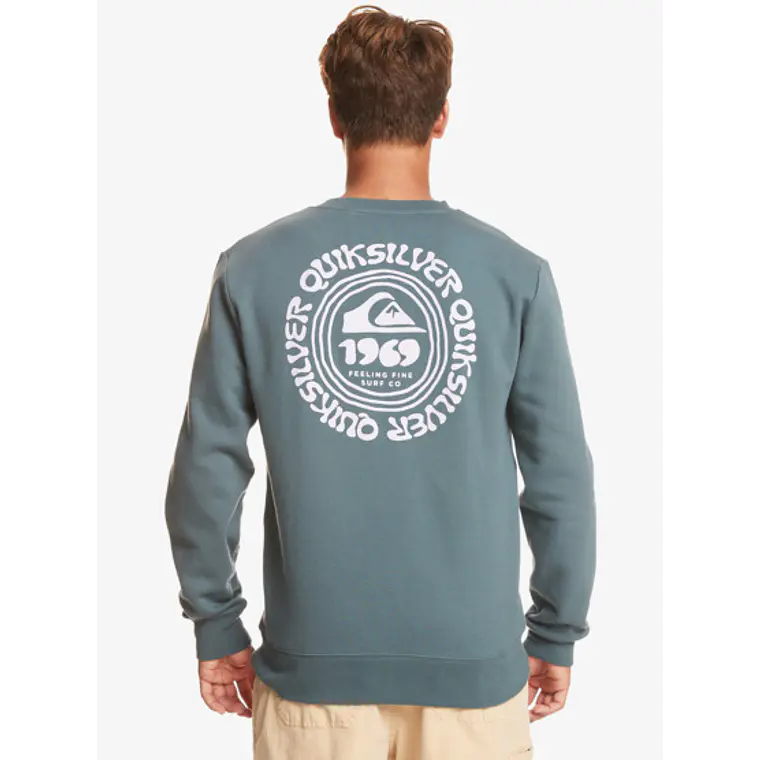 Sweat Crew Quiksilver Mens Surf The Earth Crew 1