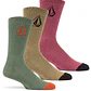 Meias Volcom Mens Full Stone Sock 3Pk - Thumbnail 1