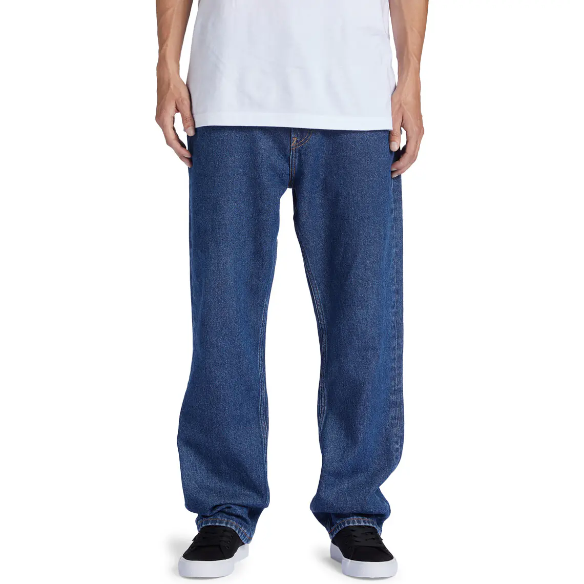 Calças DC Mens Worker Relaxed Denim Rid 4