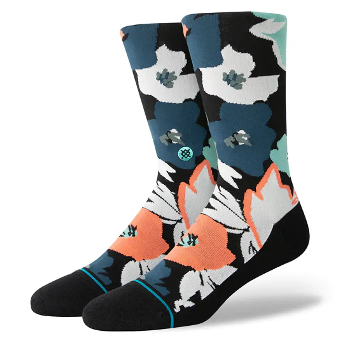 Meias Stance Mens Flower Beds Crew 1