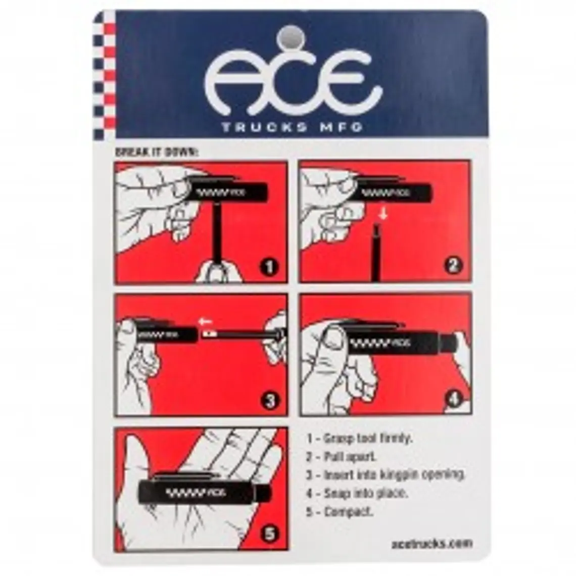 Chave de Skate Ace Classic Compact 4
