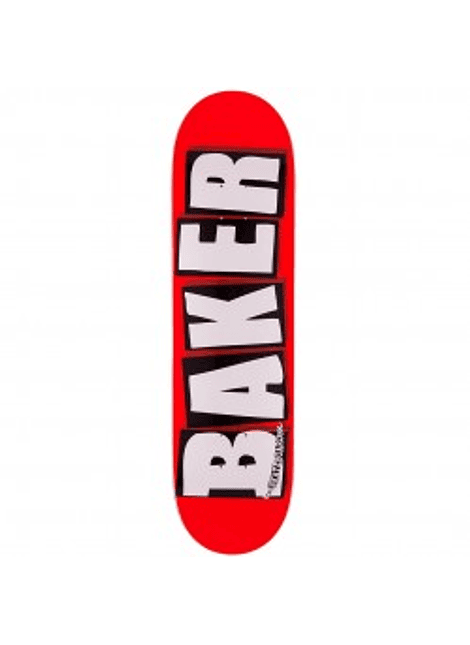 Tábua Baker Brand Logo White - 8.125"