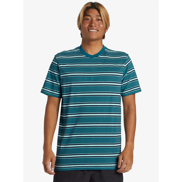 T-Shirt Quiksilver Mens Notice Mix Stripe Ss 1