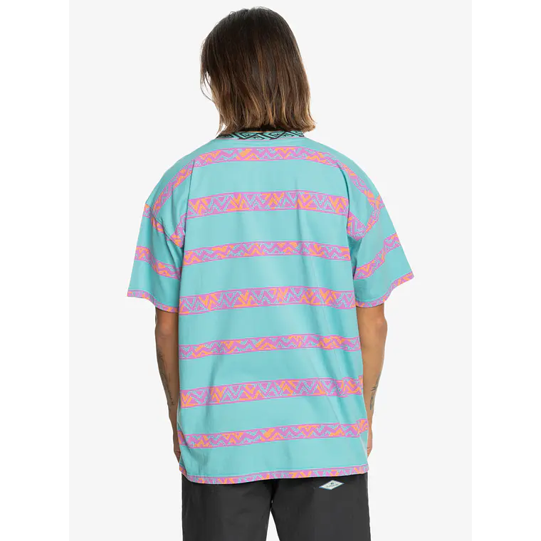 T-Shirt Quiksilver Mens Take Us Back Ss Jacquard Tee 2