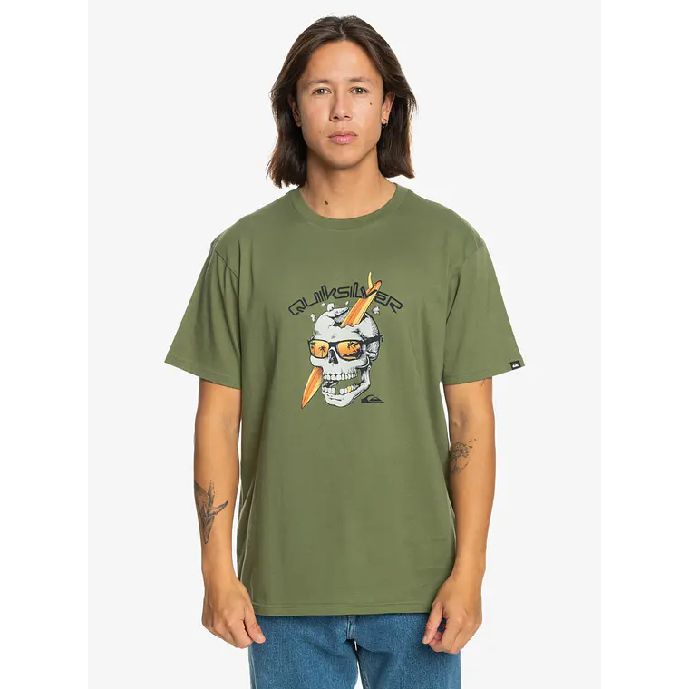 T-Shirt Quiksilver Mens One Last Surf Ss 1