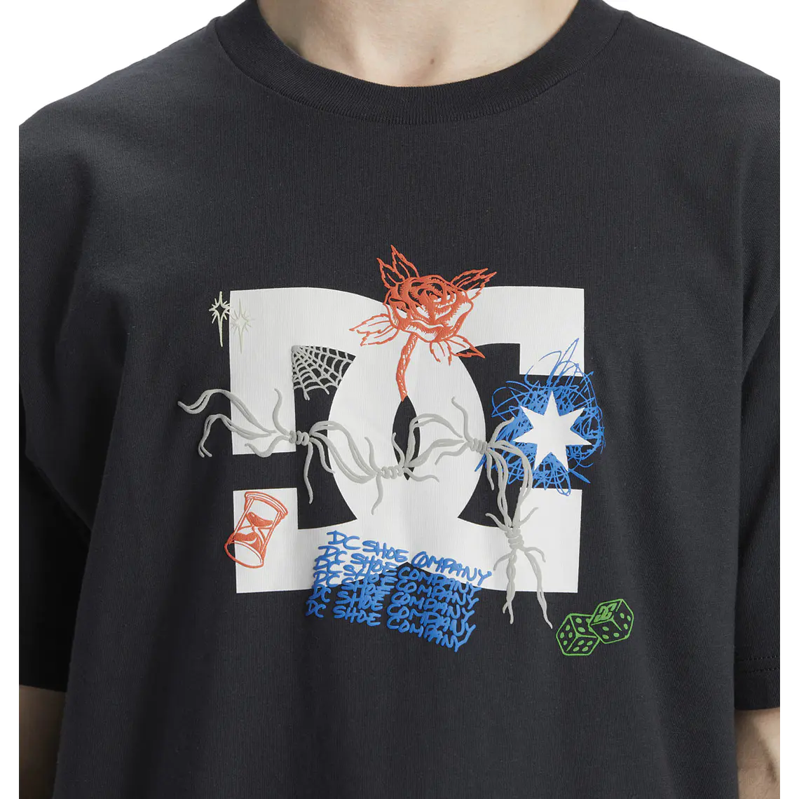 T-Shirt DC Mens Scribble Hss 3