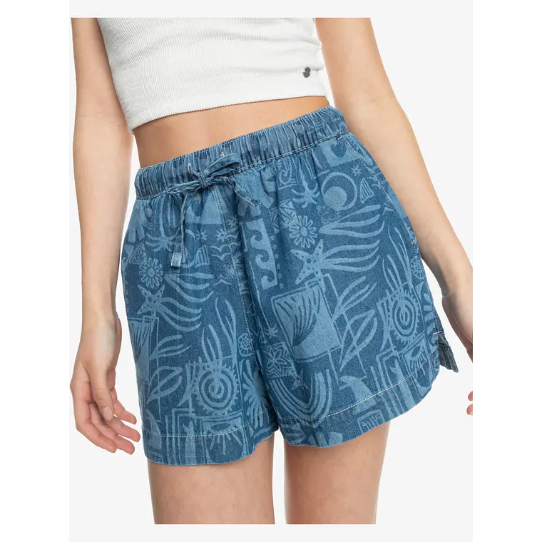 Walkshort Roxy Wos Lekeitio Break High Denim Pt 1