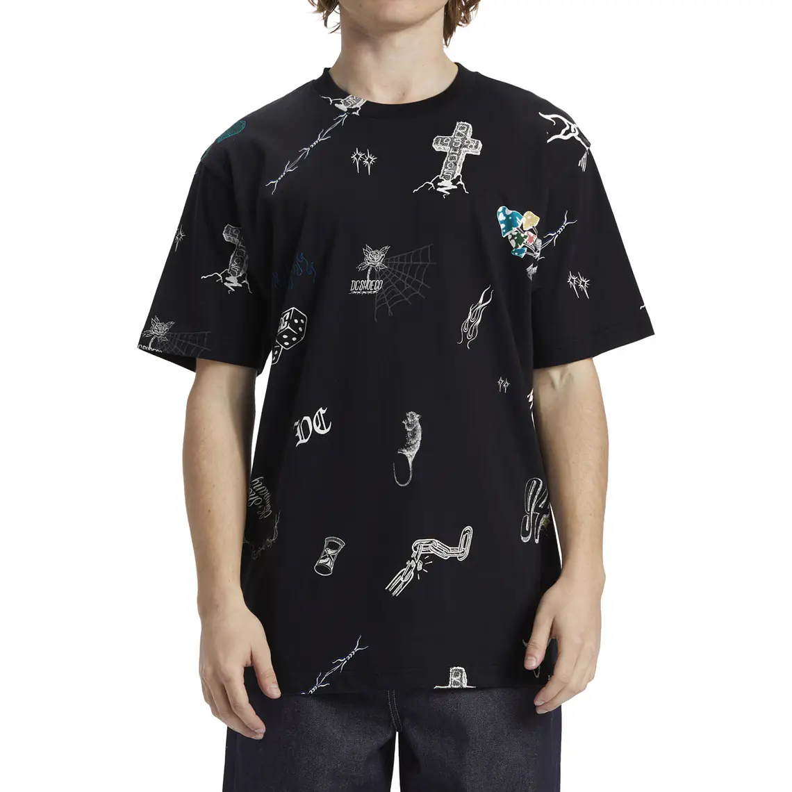 T-Shirt DC Mens Scribble Ss 1