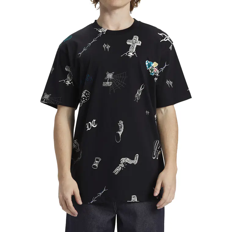 T-Shirt DC Mens Scribble Ss 1