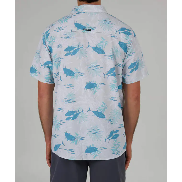 Camisa Salty Crew Feeding Frenzy Uv Woven 2