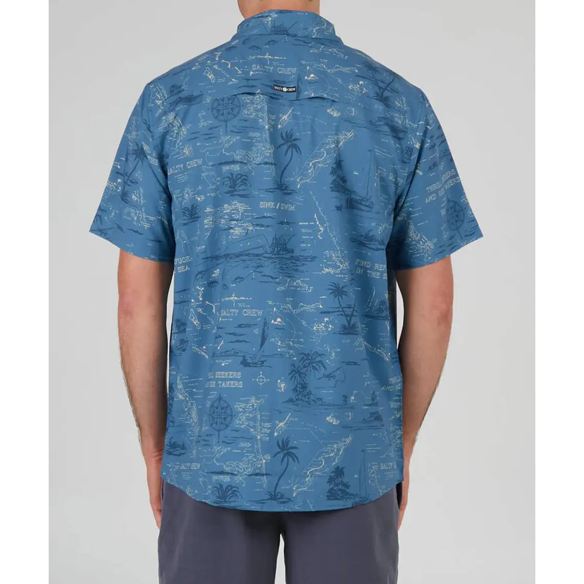 Camisa Salty Crew Seafarer S/S Tech Woven 2