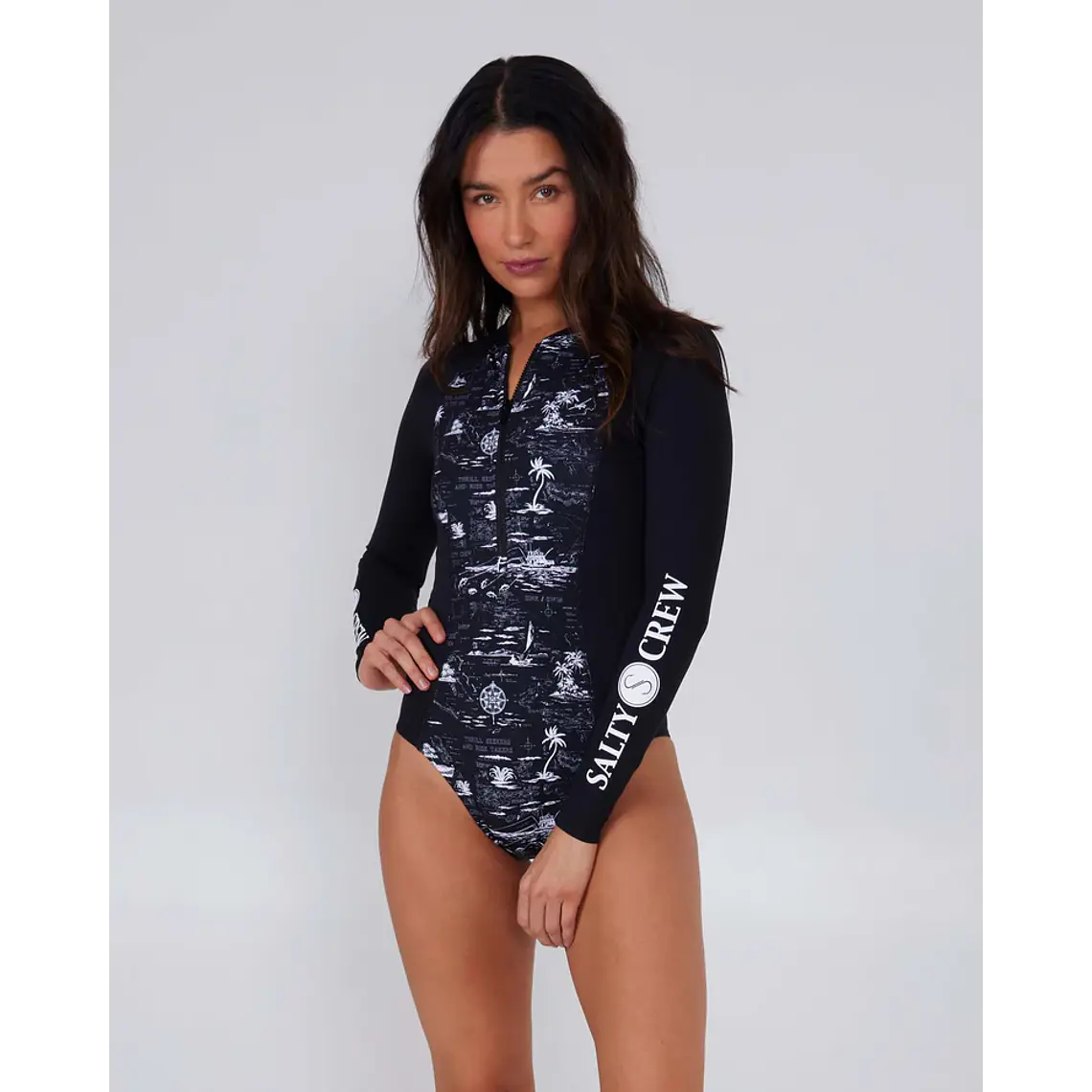Licra Salty Crew Deep Sea One Piece Rashguard 1