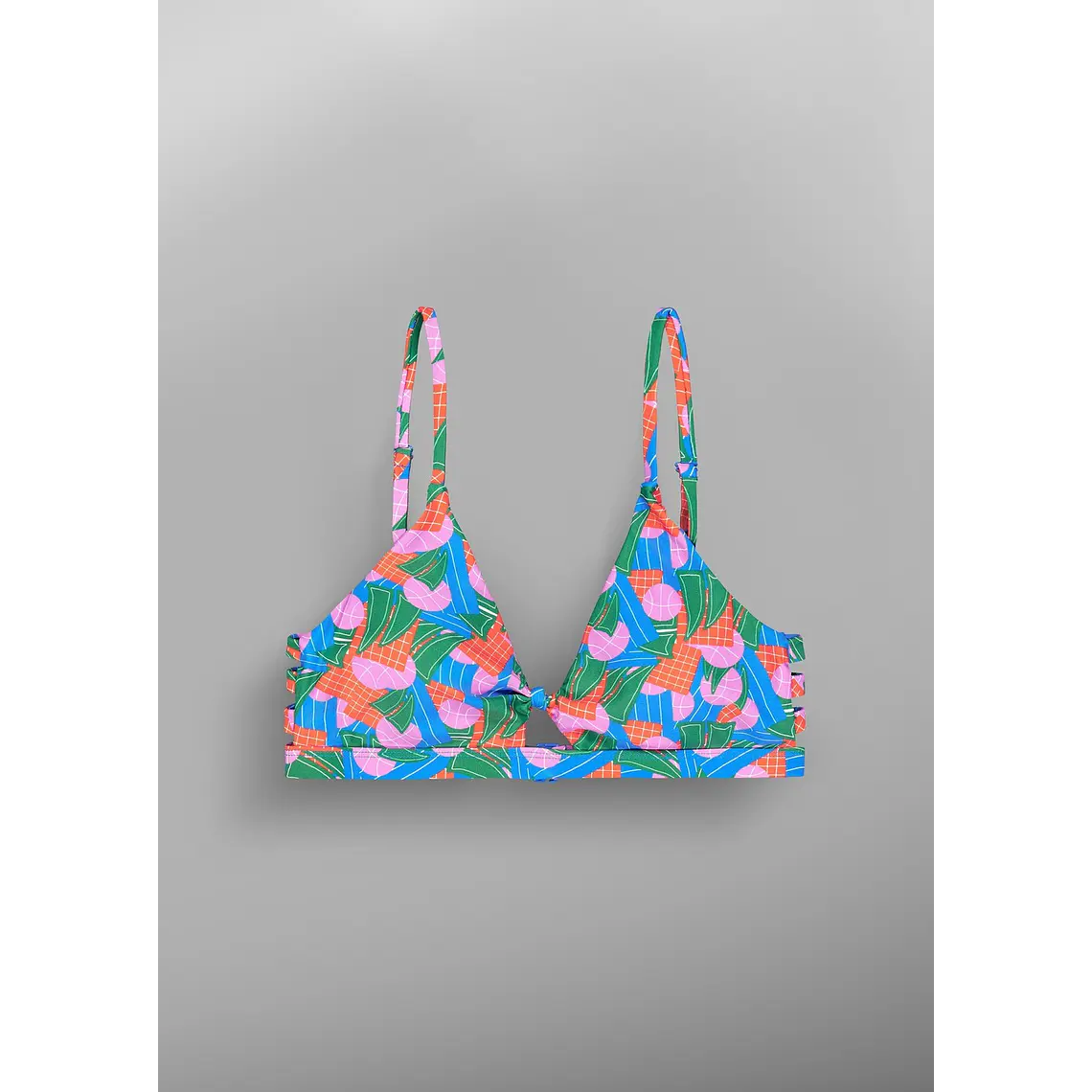 Biquini Top Picture Wms Kalta Print Triangle Top 3