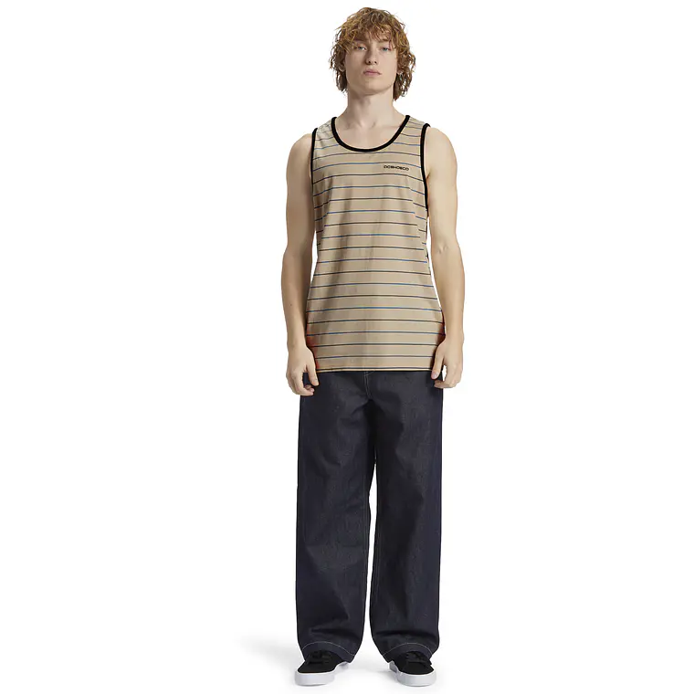 T-Shirt Alças DC Mens Lowstate Stripe Tank 3