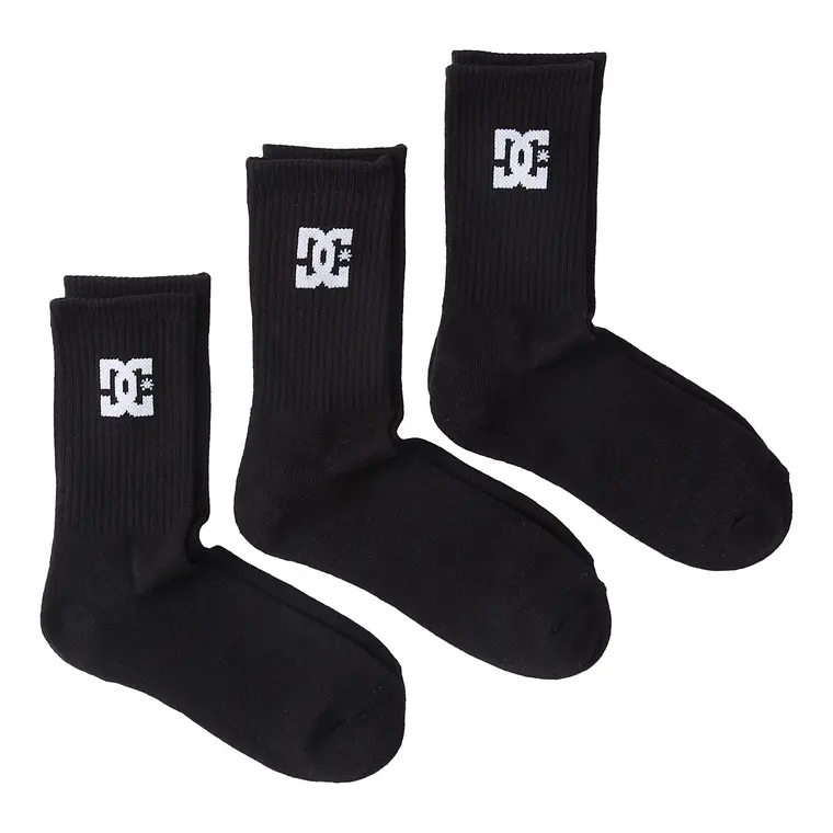 Meias DC Mens Spp Dc Crew 3Pk 1