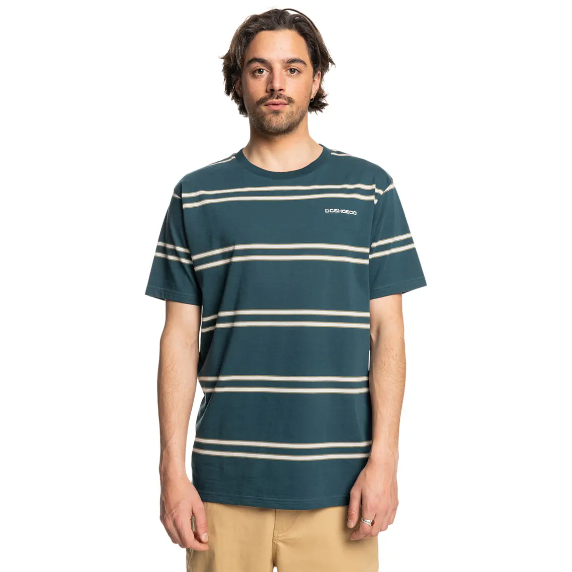 T-Shirt DC Mens Portside Stripe Ss 1