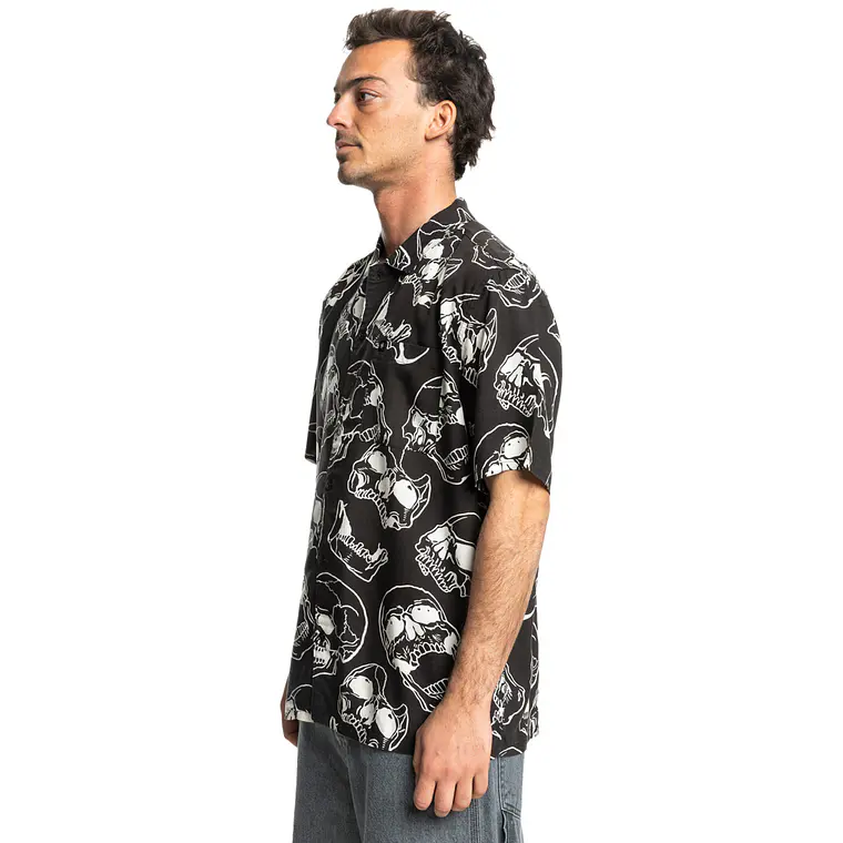Camisa DC Mens Fracture Ss Button Up 2