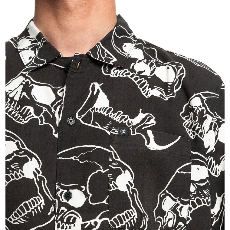 Camisa DC Mens Fracture Ss Button Up 4