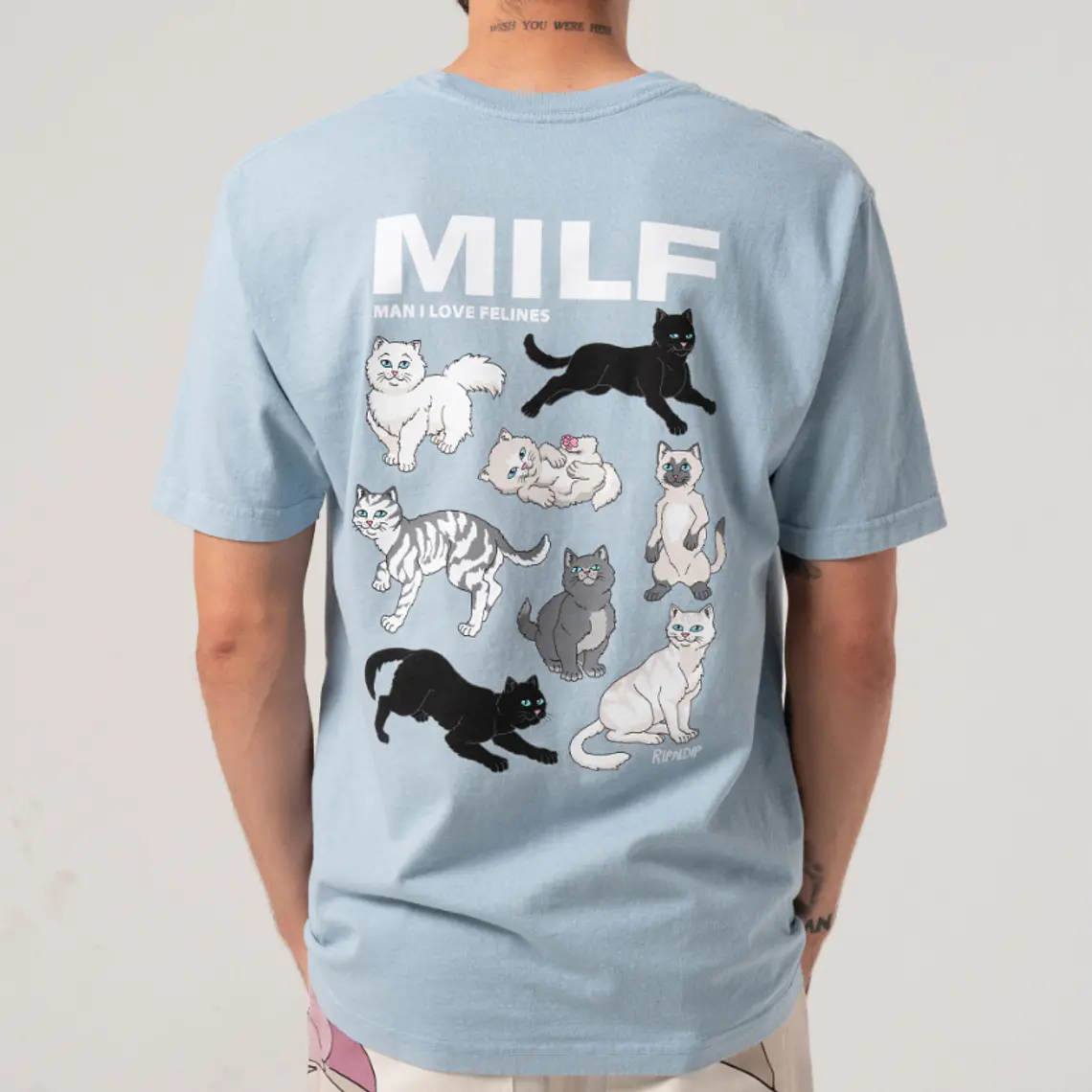 T-Shirt Rip N Dip Man I Love Felines 1