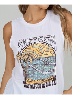 T-Shirt Alças Salty Crew Keyhole Muscle