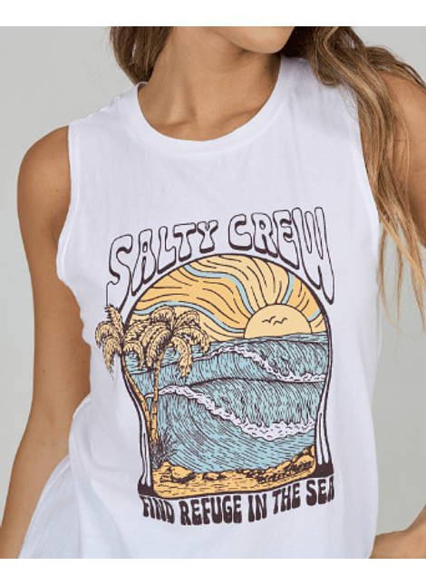 T-Shirt Alças Salty Crew Keyhole Muscle