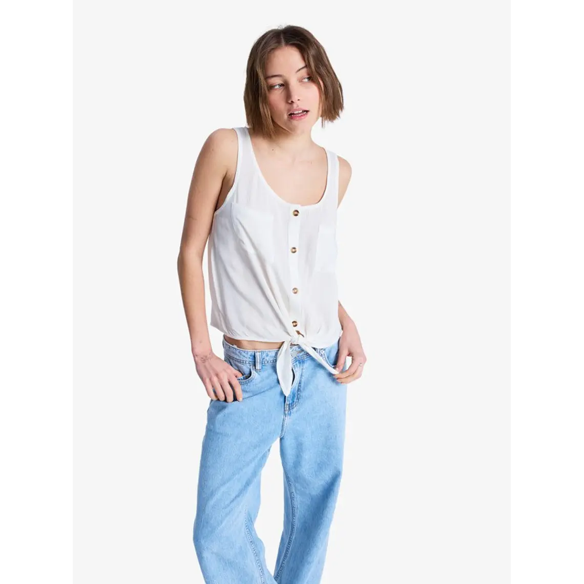 T-Shirt Alças Roxy Tropical 1