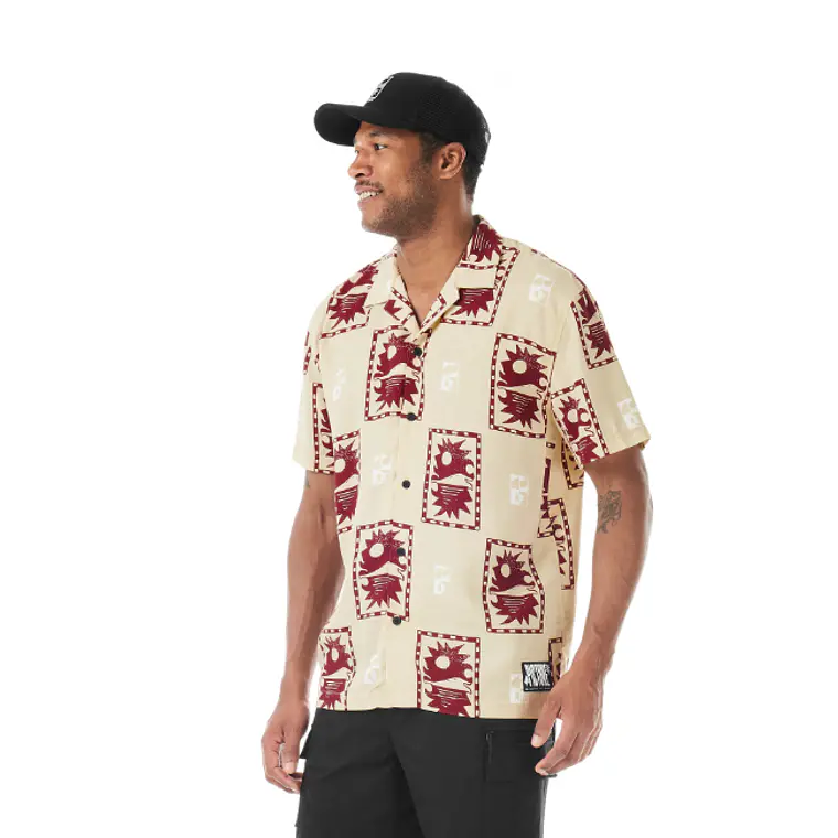 Camisa Mens Picture Mareeba Printed Shirt 1