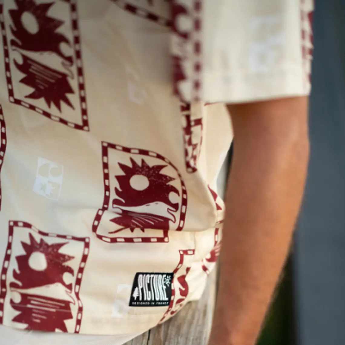 Camisa Mens Picture Mareeba Printed Shirt 3