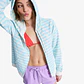 Sweat Hood Zip Roxy Perfect Stripe - Thumbnail 1