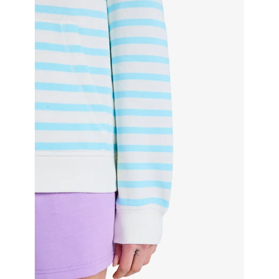 Sweat Hood Zip Roxy Perfect Stripe 2