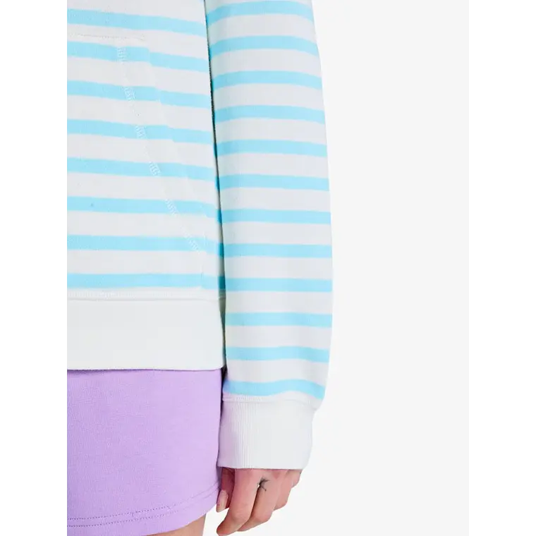 Sweat Hood Zip Roxy Perfect Stripe 2