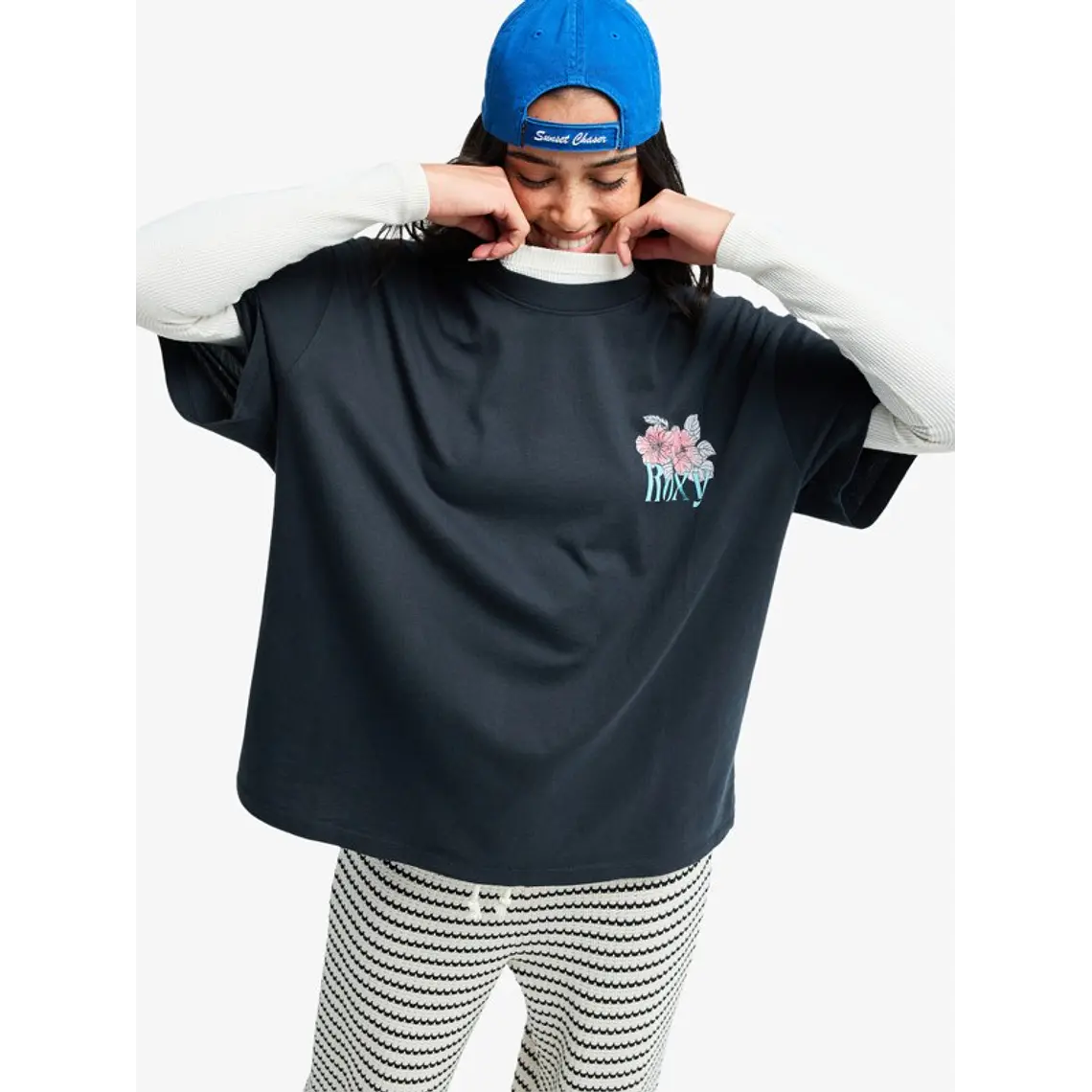 T-Shirt Roxy Talloversize Washed 1