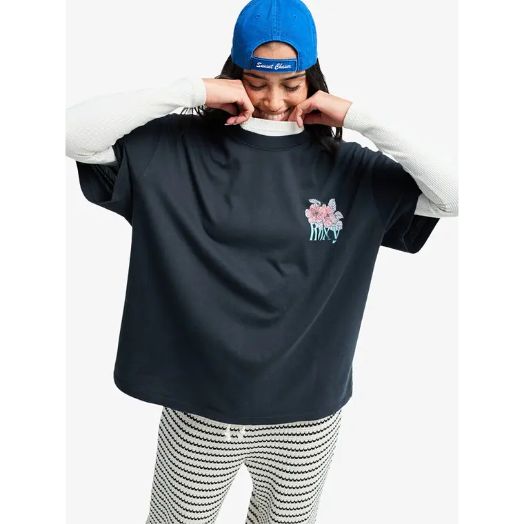 T-Shirt Roxy Talloversize Washed 1