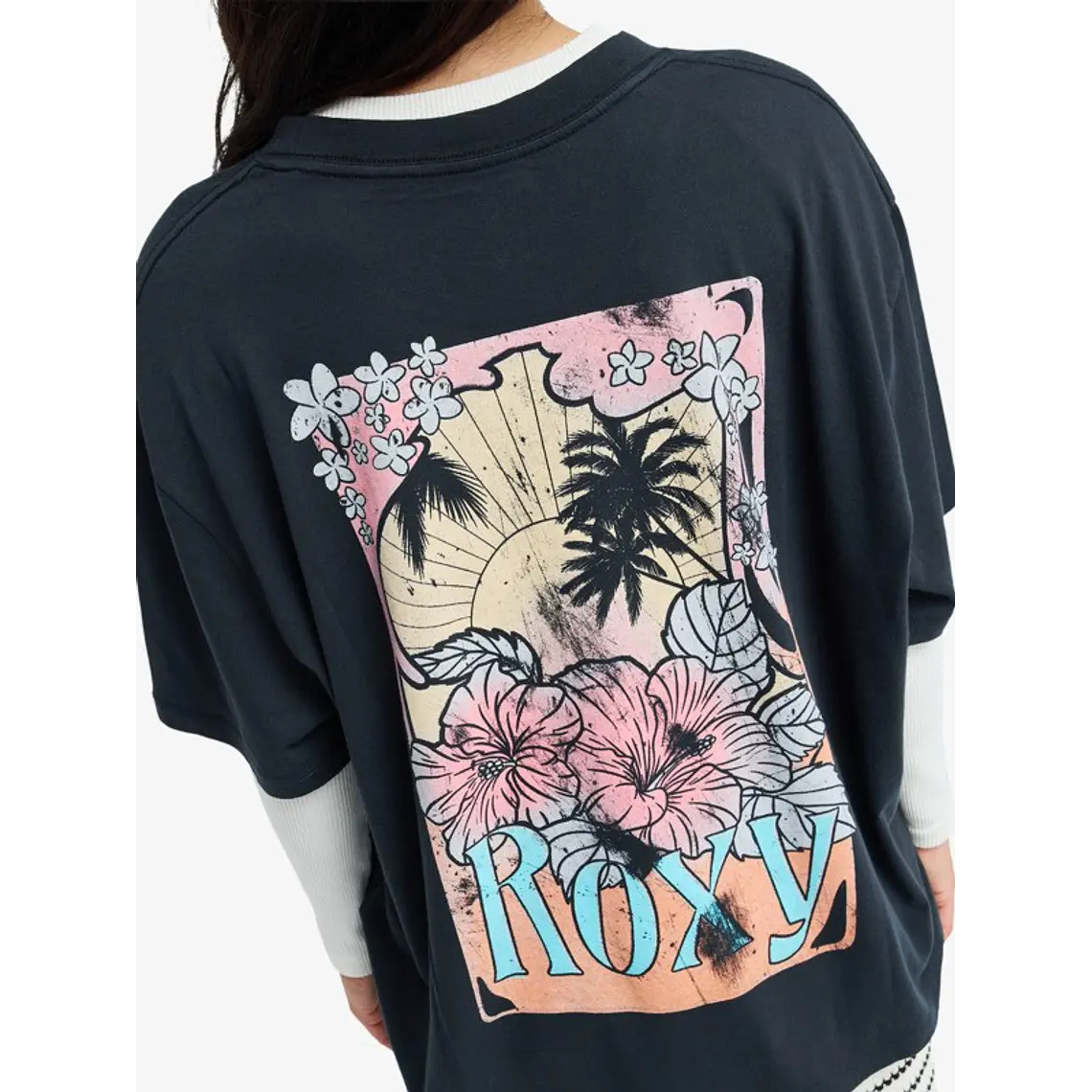T-Shirt Roxy Talloversize Washed 3