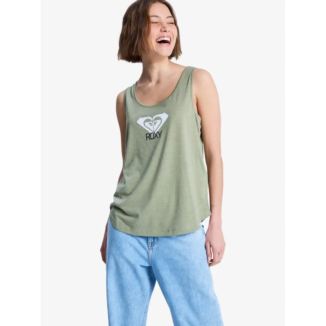 T-Shirt Alças Roxy Surfclassic Tan 1